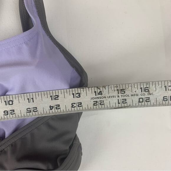 Prana women's small 34D gray new Aelyn One-Piece Swimsuit underwire athletic - Picture 10 of 13